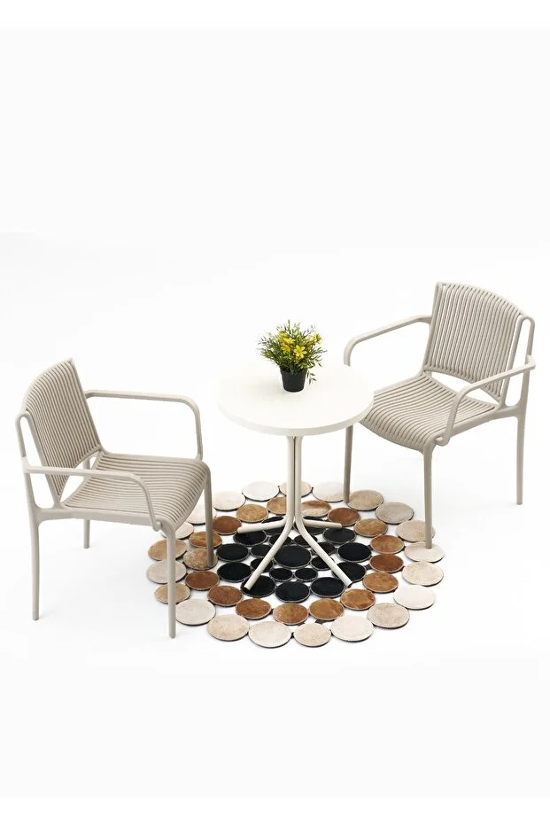 Nes Kollu Bahçe Balkon Bistro Masa Takımı